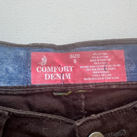 NWT Women's Comfort Denim Size 8/20" Inseam Chocolate Brown (A) - Picture 7 of 10